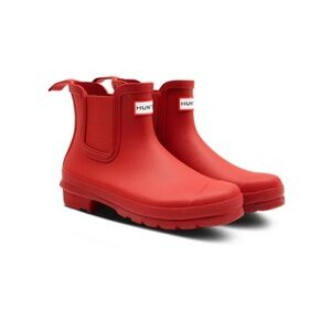 HUNTER Women's Original Chelsea Boots - Military Red - size 9
